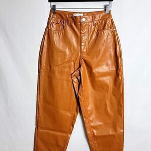 JUICY COUTURE.. brown/tan faux leather pants..